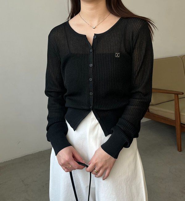  「シアーリブカーディガン」|カーディガン|