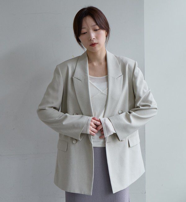 「トロテーラードジャケット」|テーラードジャケット|ベージュ
