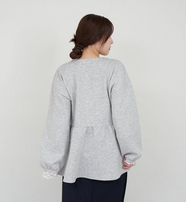  「ポンチペプラムトップス」|Tシャツ・カットソー|