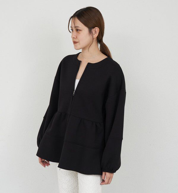  「ポンチペプラムトップス」|Tシャツ・カットソー|