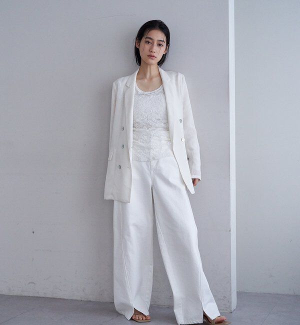  「レースレイヤードカットソー」|Tシャツ・カットソー|