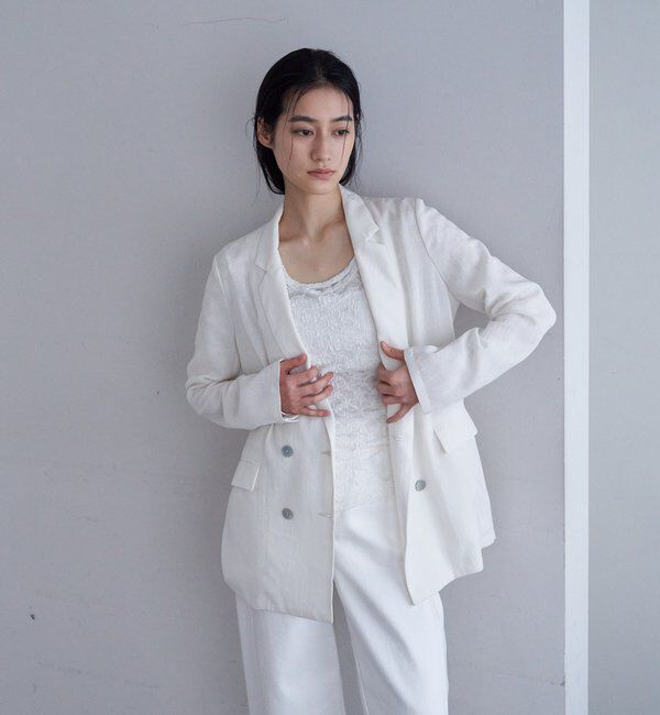  「シアーウォッシャブルジャケット」|テーラードジャケット|