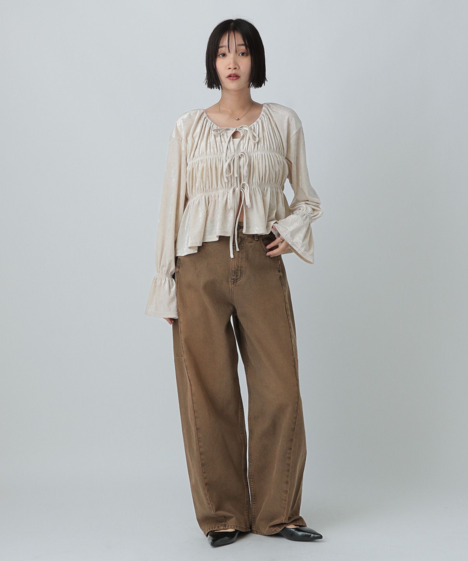 LOWRYS FARM「カーブデニム」|デニム|