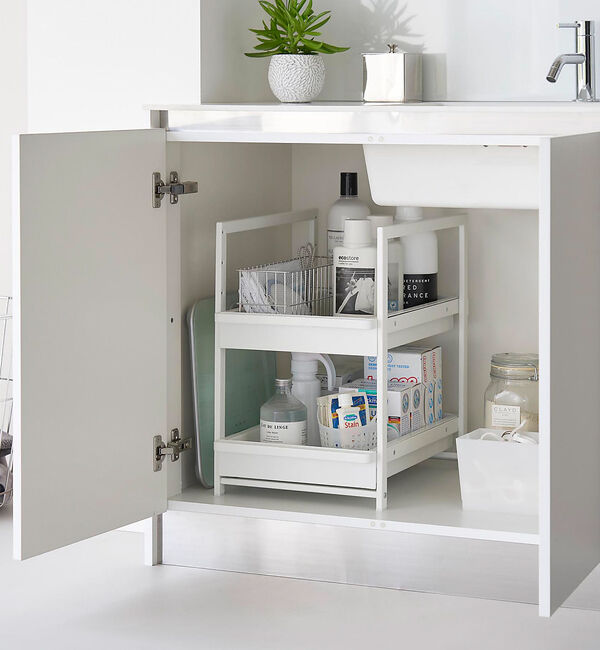 collex「【tower】 シンク下スライドラック2段」|その他|ホワイト