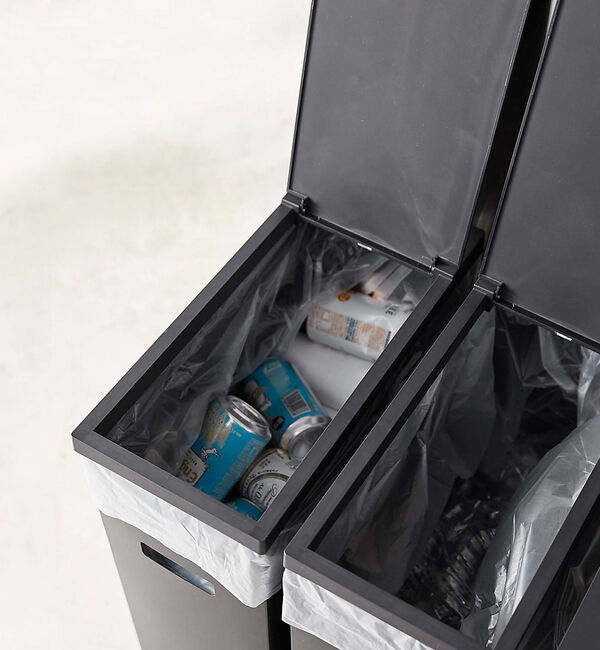 collex「【tower/タワー】スリムゴミ箱 蓋付き 45L対応 分別可能 省スペース」|その他|