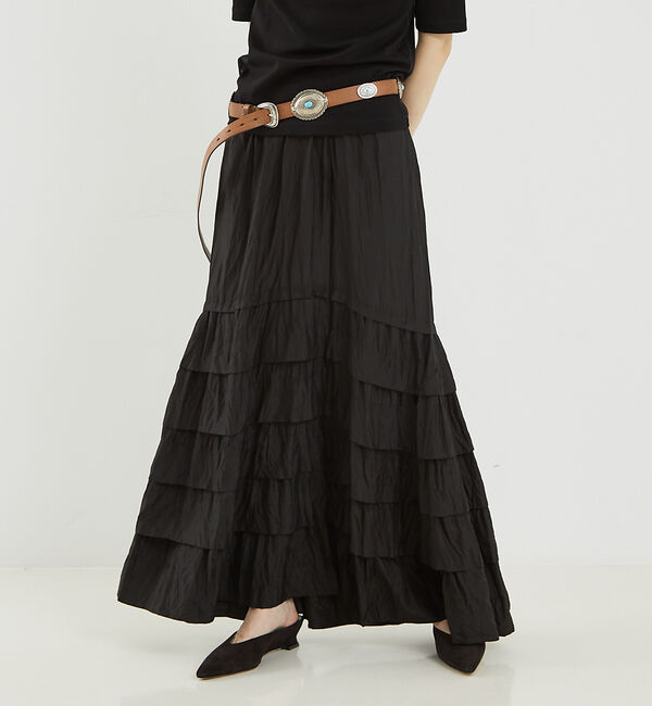 The Store by C' 「【COCUCA】フリルスカート」|スカート|ブラック