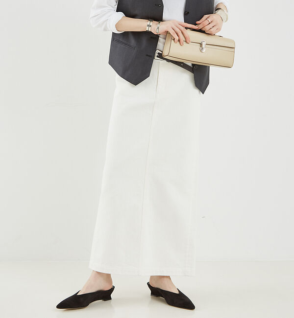 The Store by C' 「【COCUCA】デニムスカート」|スカート|ホワイト