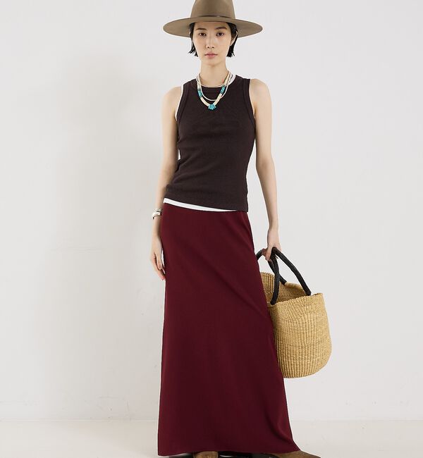 The Store by C' 「【COCUCA】ライトダブルサテンスカート」|スカート|