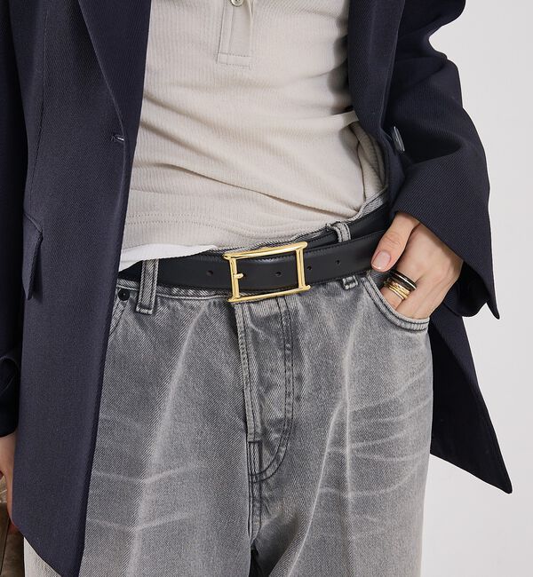 The Store by C' 「【ATELIER AMBOISE】【再入荷】Hバックルスムースレザーベルト」|ベルト|