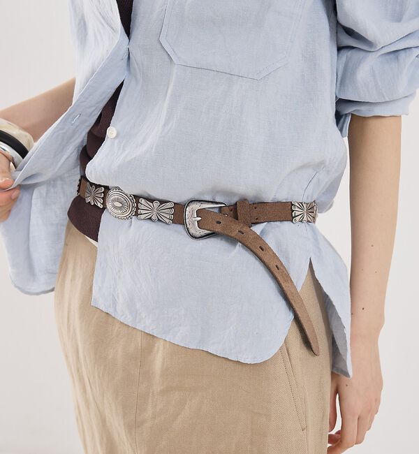 The Store by C' 「【puntovita】【WEB限定】コンチョベルト」|ベルト|モカ