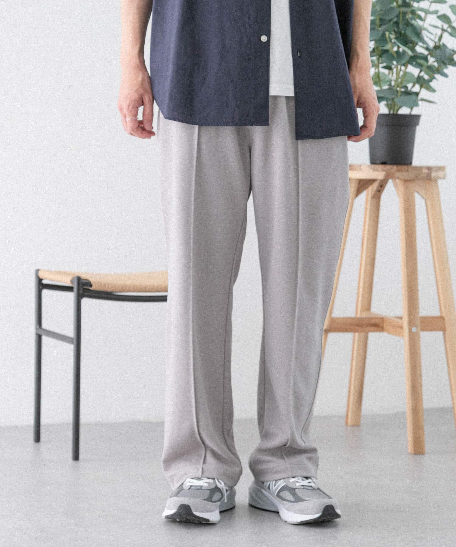 URBAN RESEARCH DOORS「FORK&SPOON　ヘンプ混カットソーパンツ」|その他|グレー