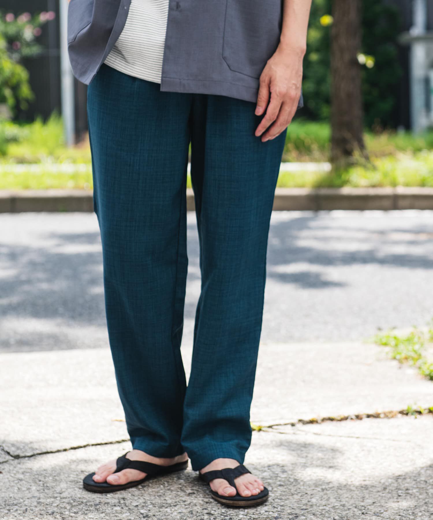 URBAN RESEARCH DOORS「『吸水速乾/イージーケア』リネンライクイージーパンツ」|その他|