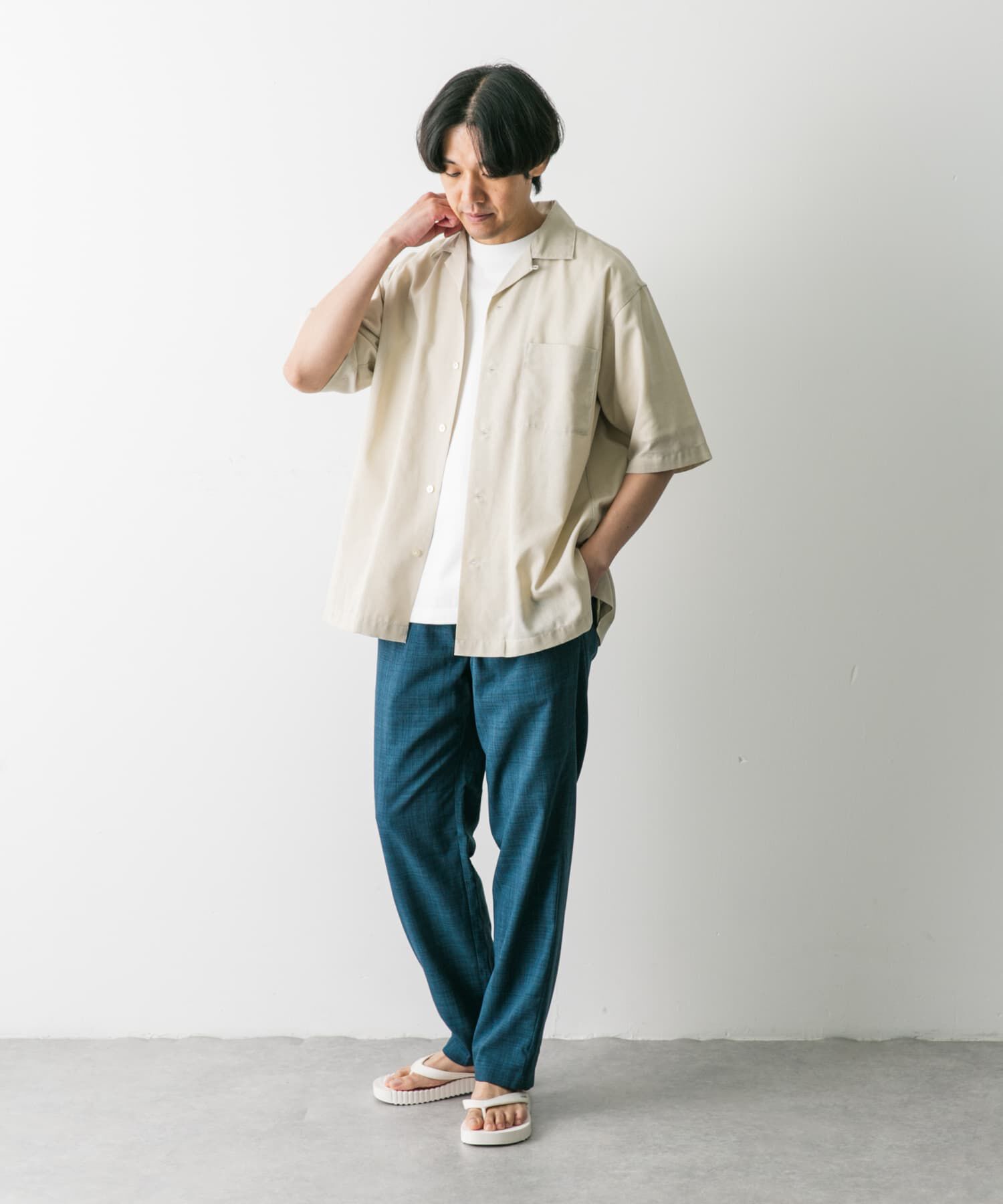 URBAN RESEARCH DOORS「『吸水速乾/イージーケア』リネンライクイージーパンツ」|その他|