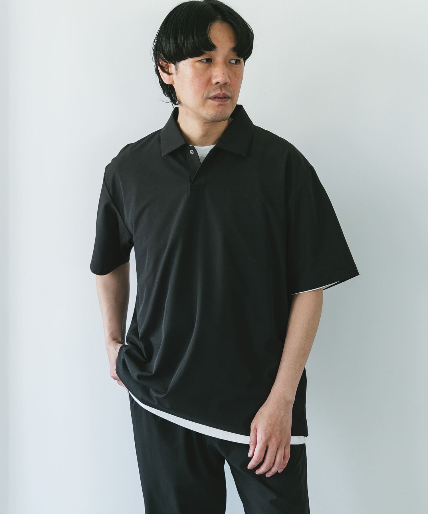 URBAN RESEARCH DOORS「『UR TECH』サマシェア ポロシャツ」|ポロシャツ|