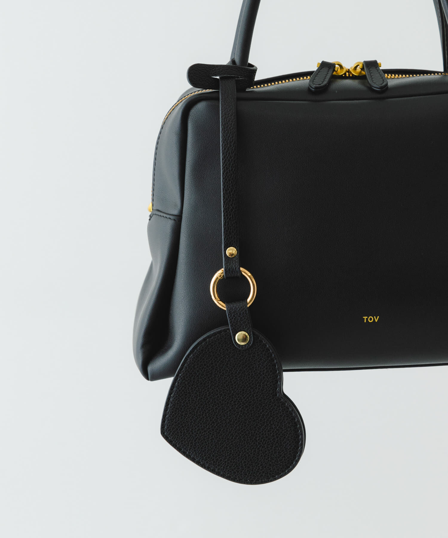 RODE SKO「ハートミラーチャーム」|チャーム・キーホルダー|ブラック