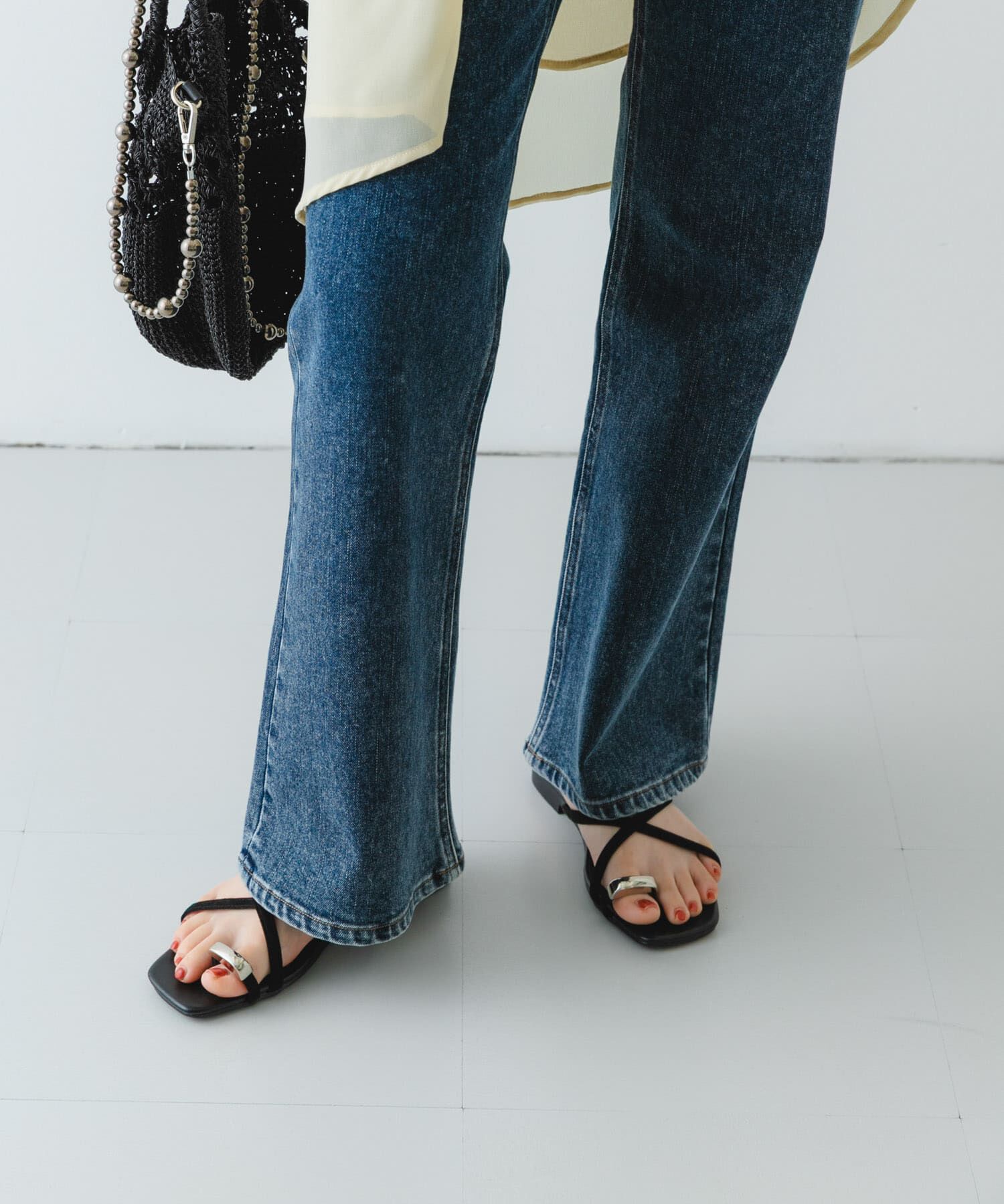 RODE SKO「『MADE IN JAPAN』プチメタルクロスフラットサンダル」|サンダル|