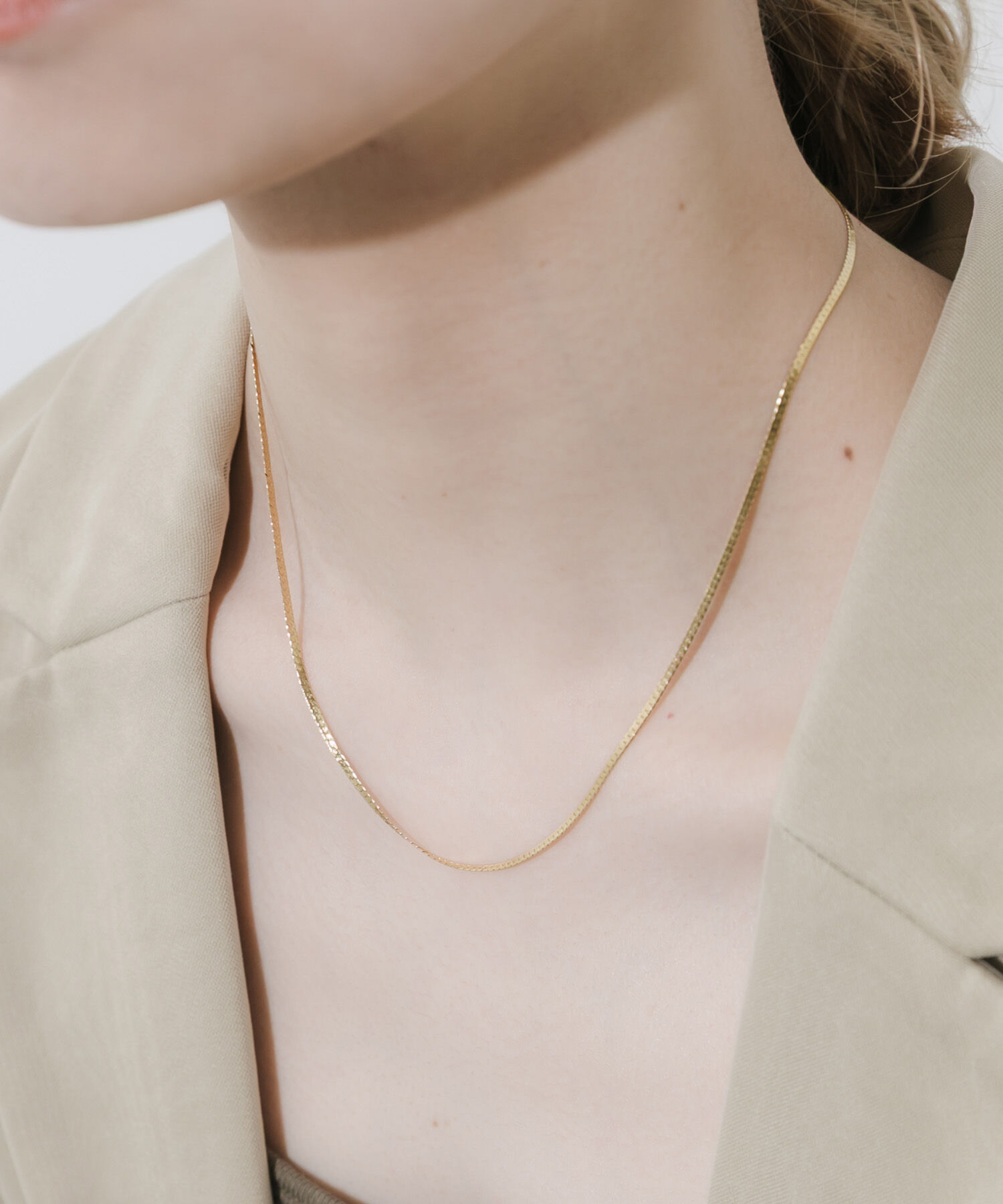 SMELLY「サージカルステンレスプレーンネックレス」|ネックレス|