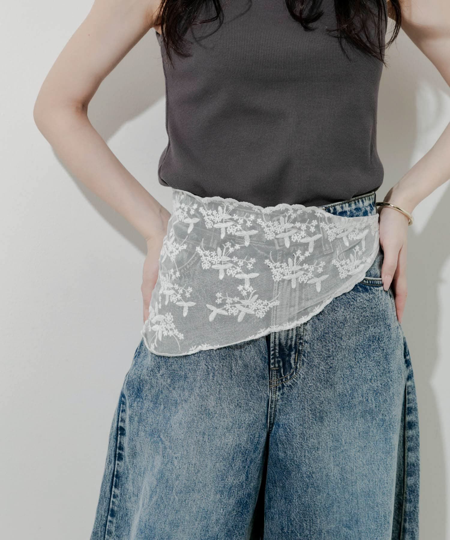 SMELLY「レーススカーフ」|バンダナ・スカーフ|