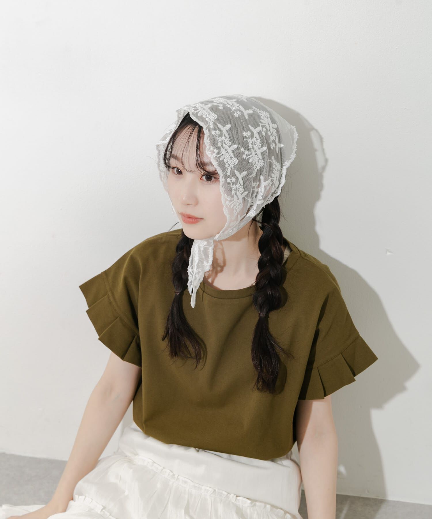 SMELLY「レーススカーフ」|バンダナ・スカーフ|