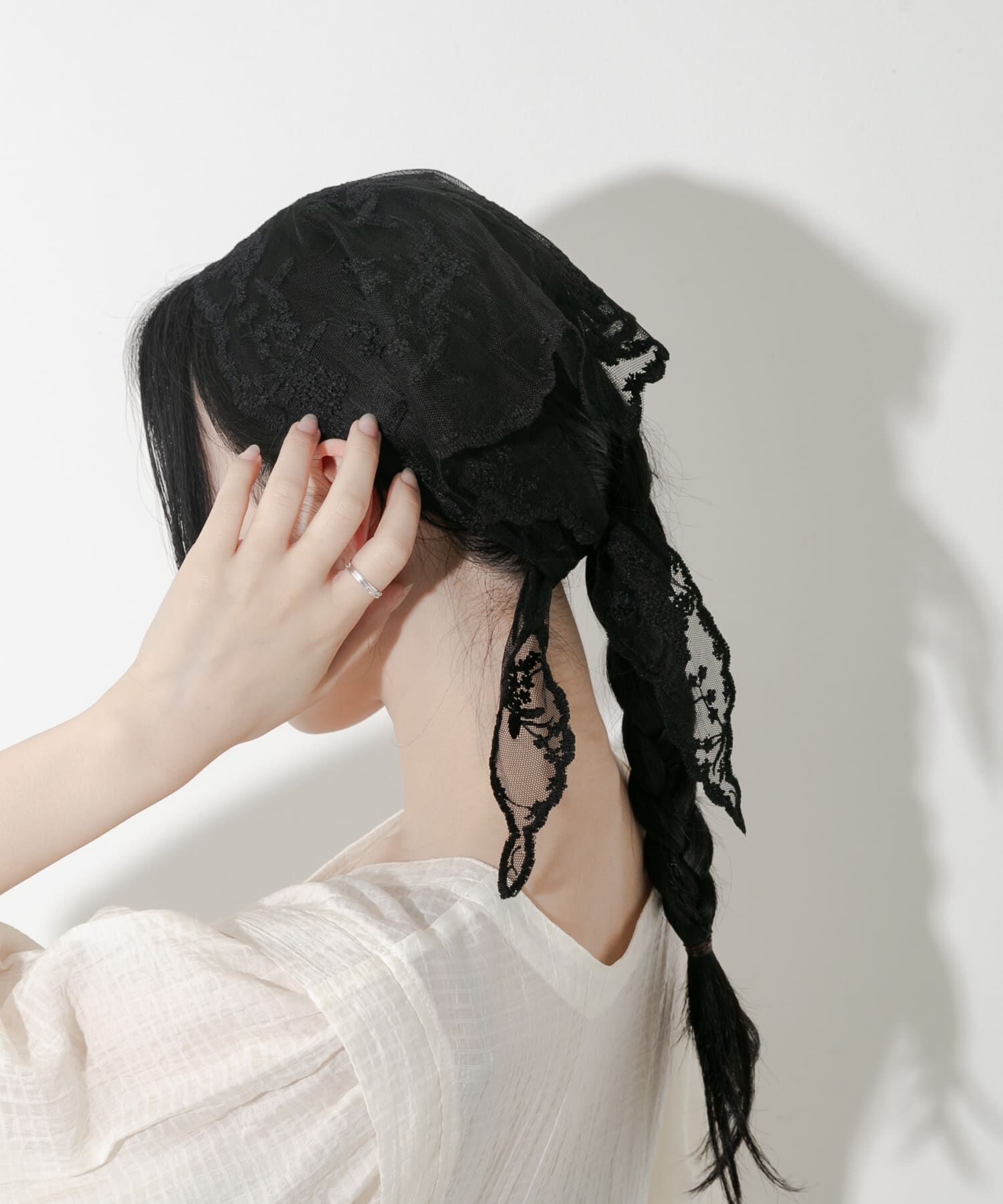 SMELLY「レーススカーフ」|バンダナ・スカーフ|