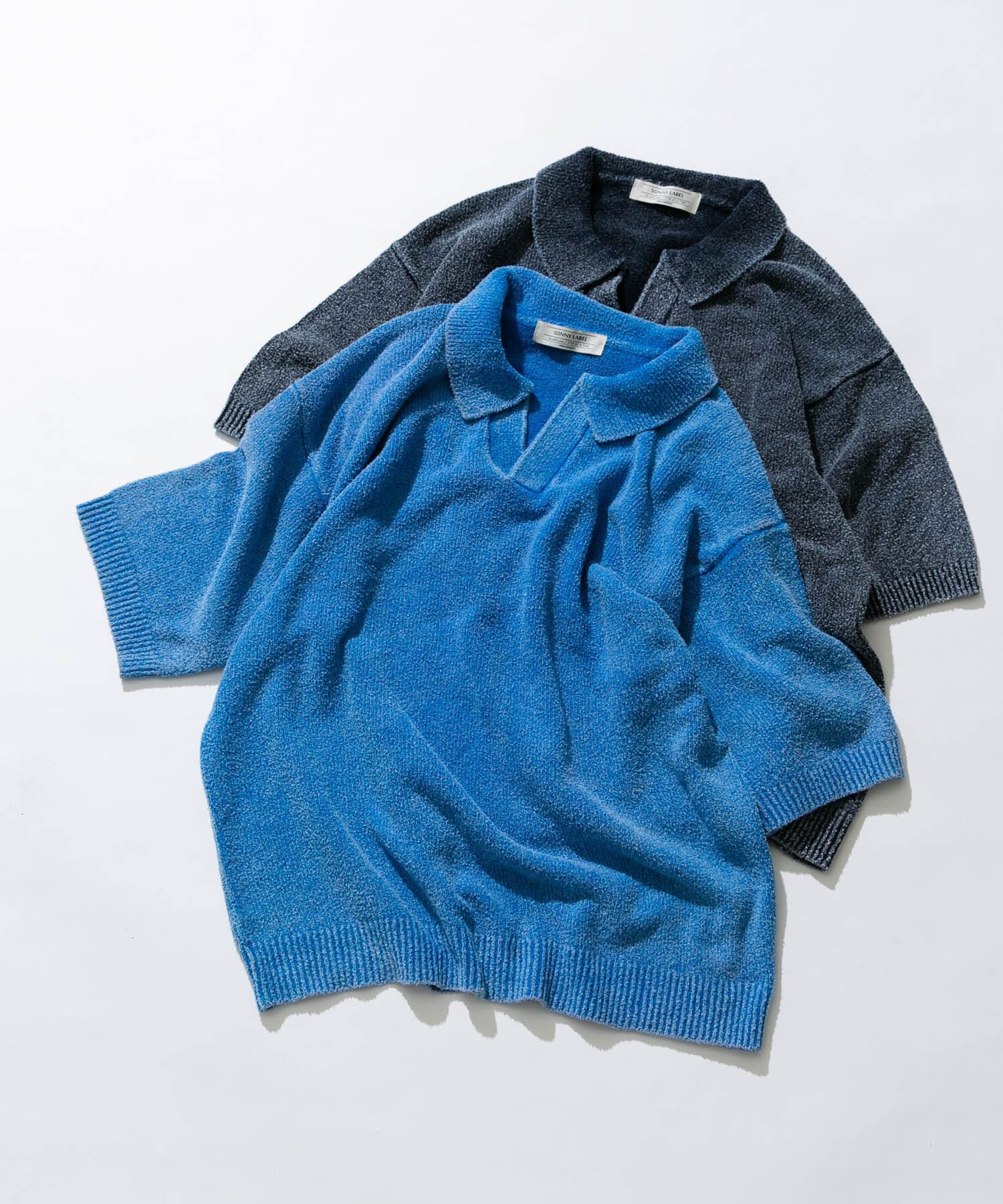 Sonny Label 「インディゴパイルスキッパーポロシャツ」|ポロシャツ|