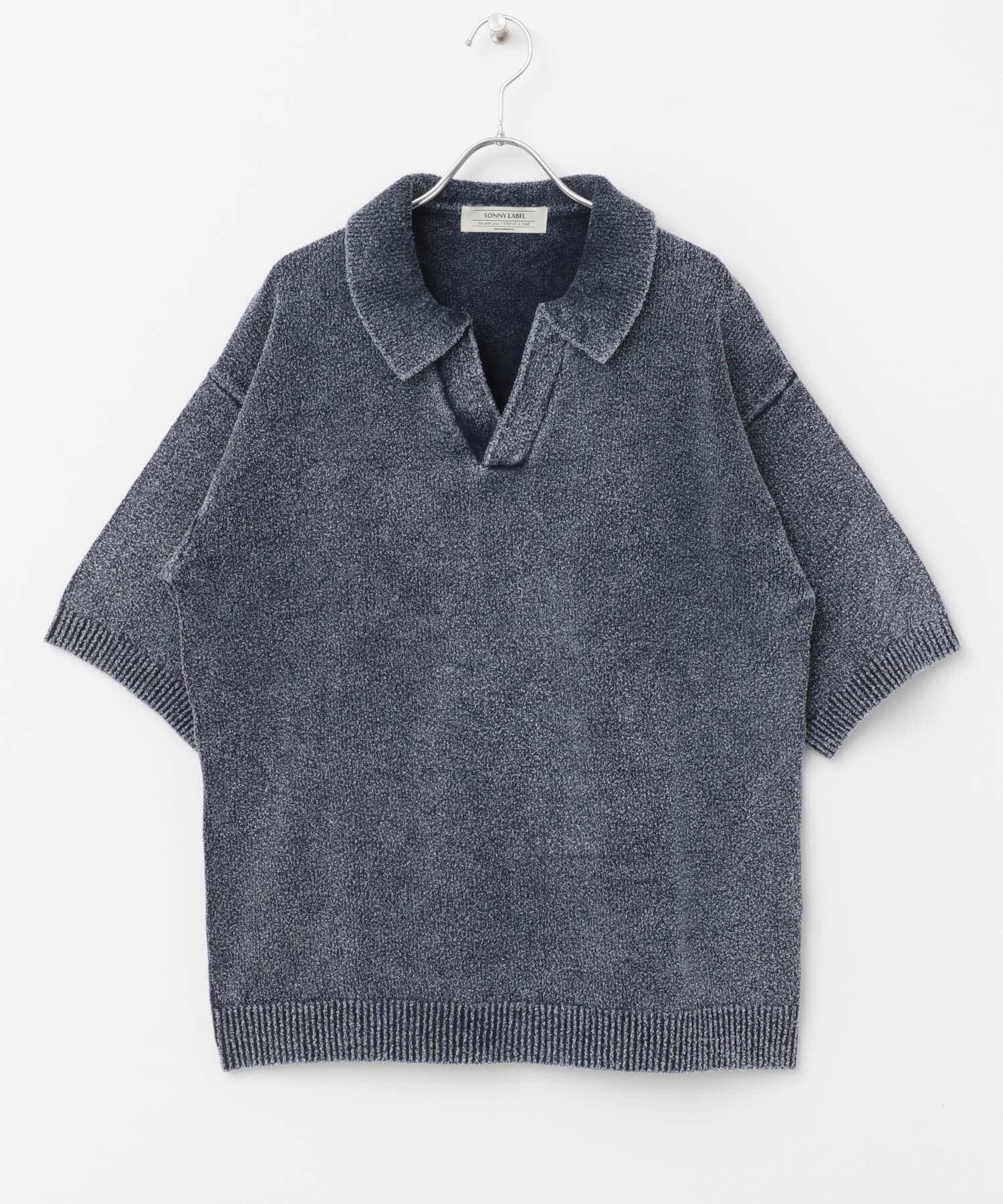 Sonny Label 「インディゴパイルスキッパーポロシャツ」|ポロシャツ|