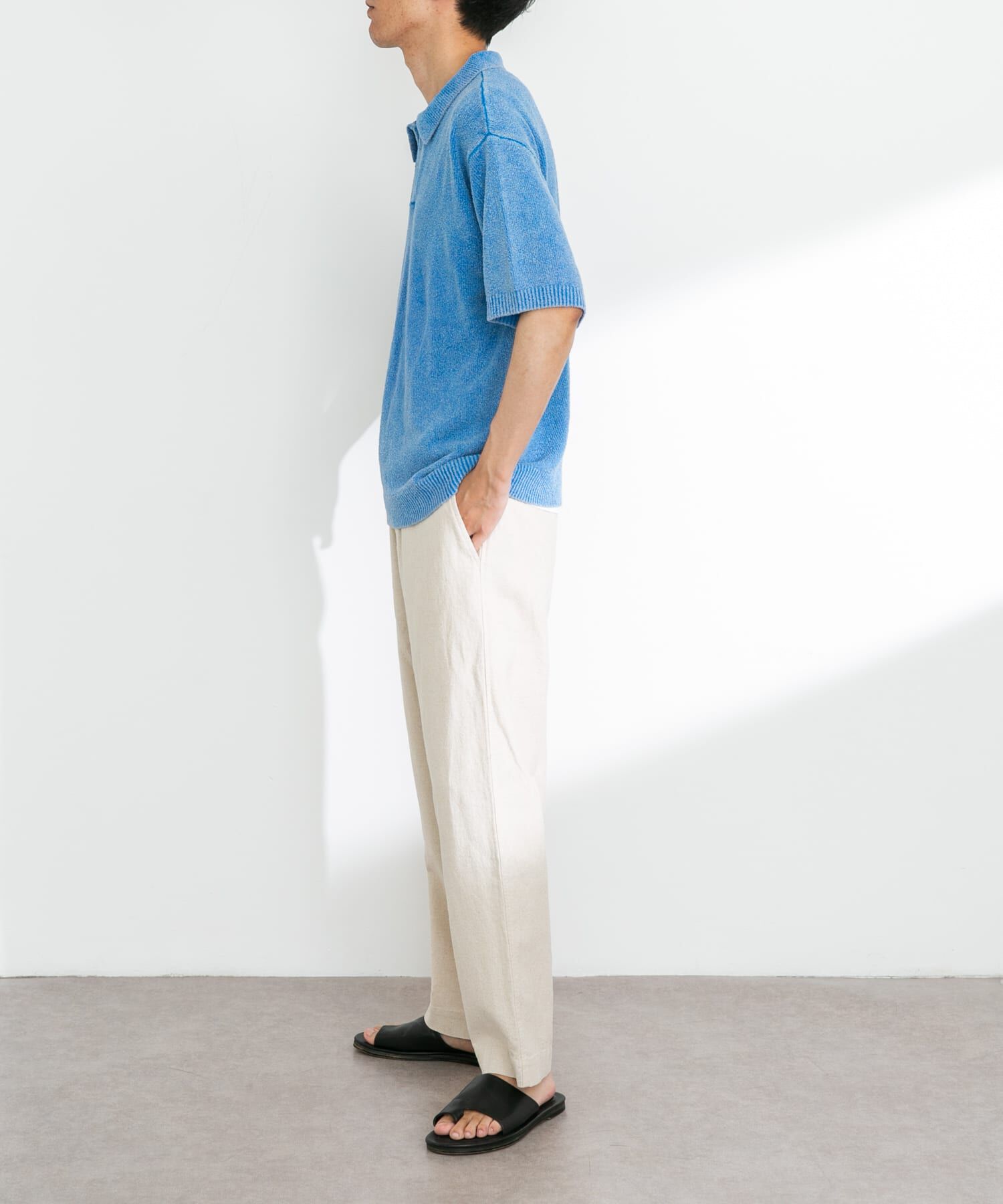 Sonny Label 「インディゴパイルスキッパーポロシャツ」|ポロシャツ|