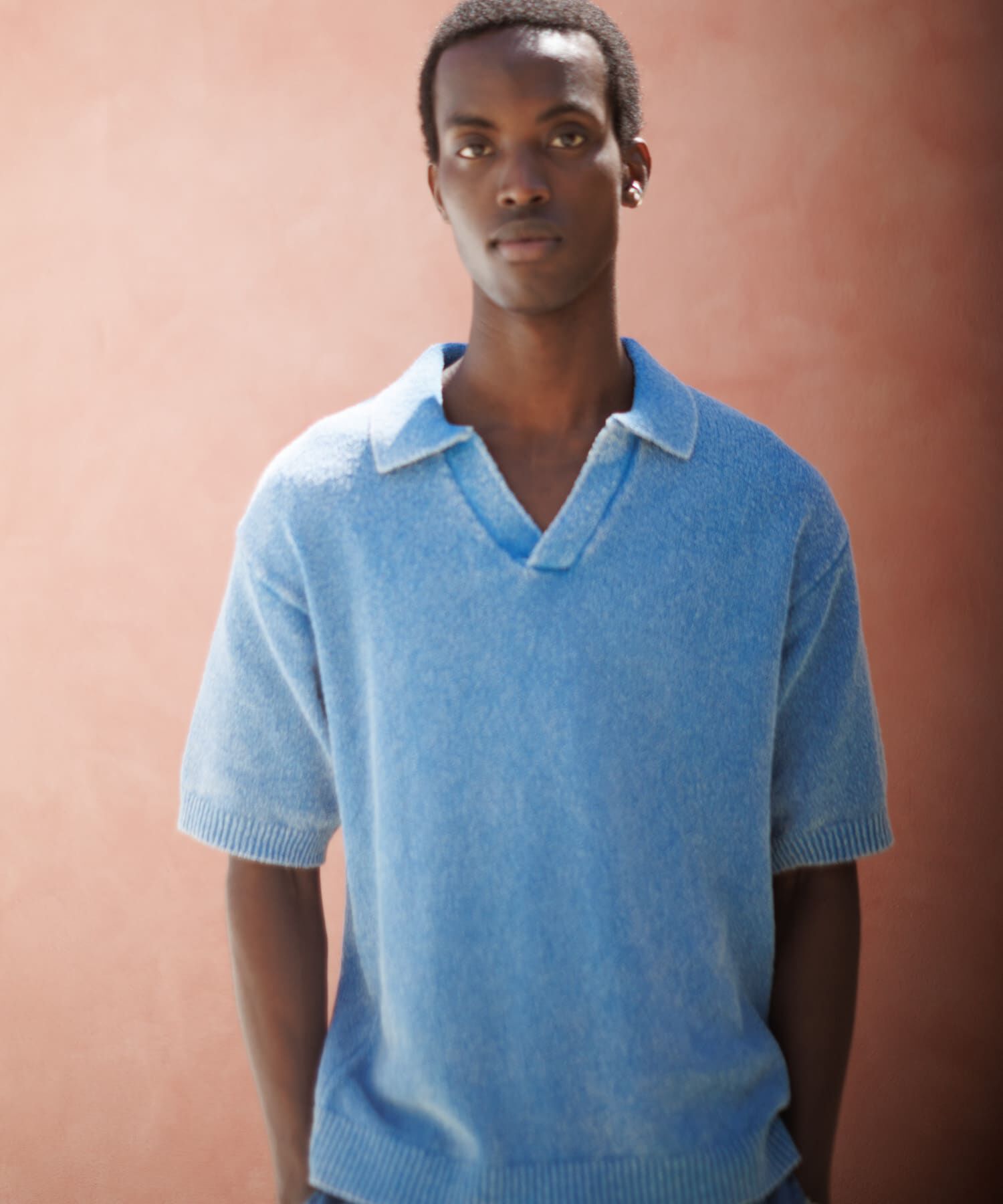 Sonny Label 「インディゴパイルスキッパーポロシャツ」|ポロシャツ|