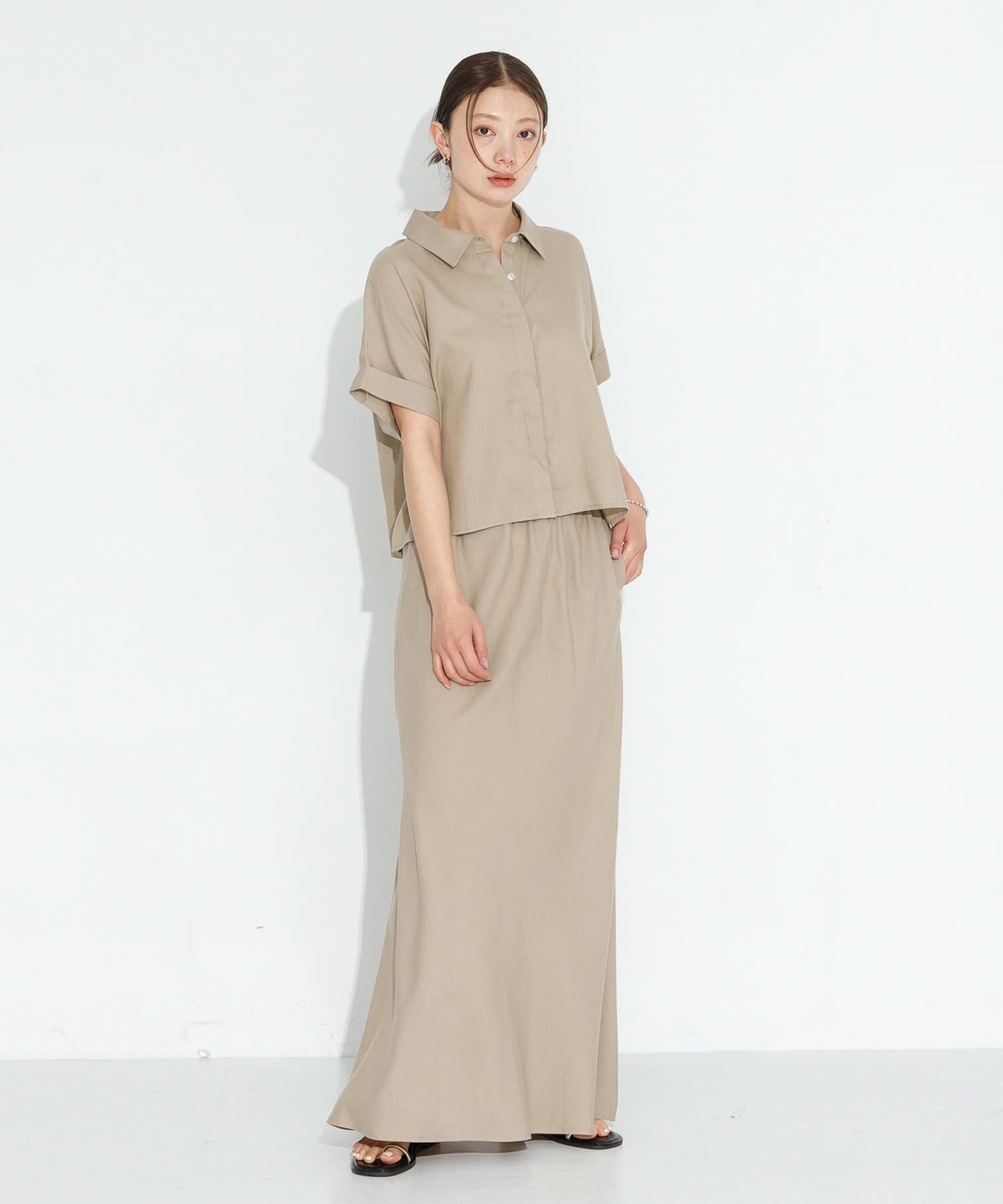 Sonny Label 「リネン混セミマーメイドスカート」|スカート|