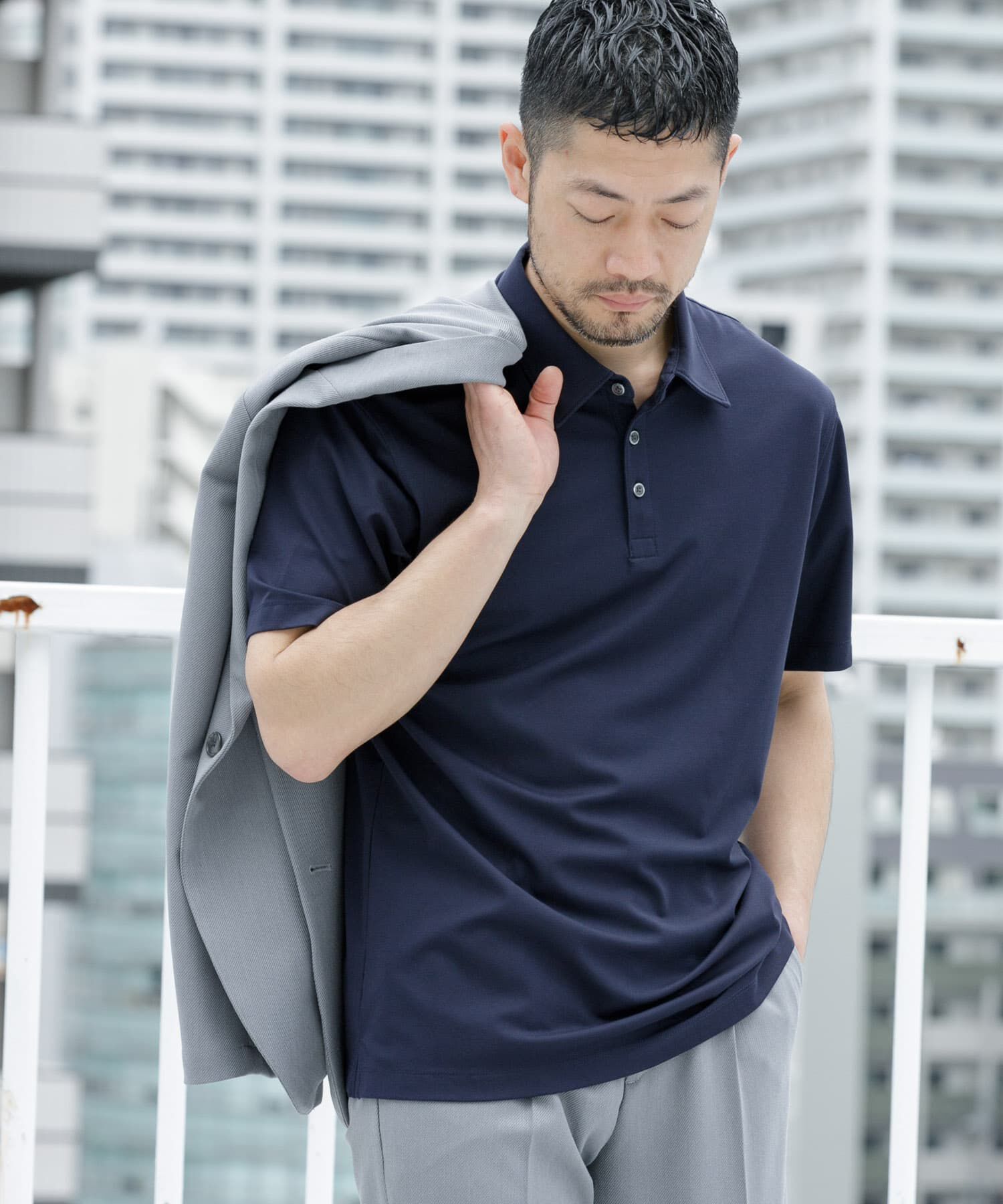 URBAN RESEARCH ROSSO「『XLサイズあり』ハイパフォーマンスコンフォートポロシャツ」|ポロシャツ|