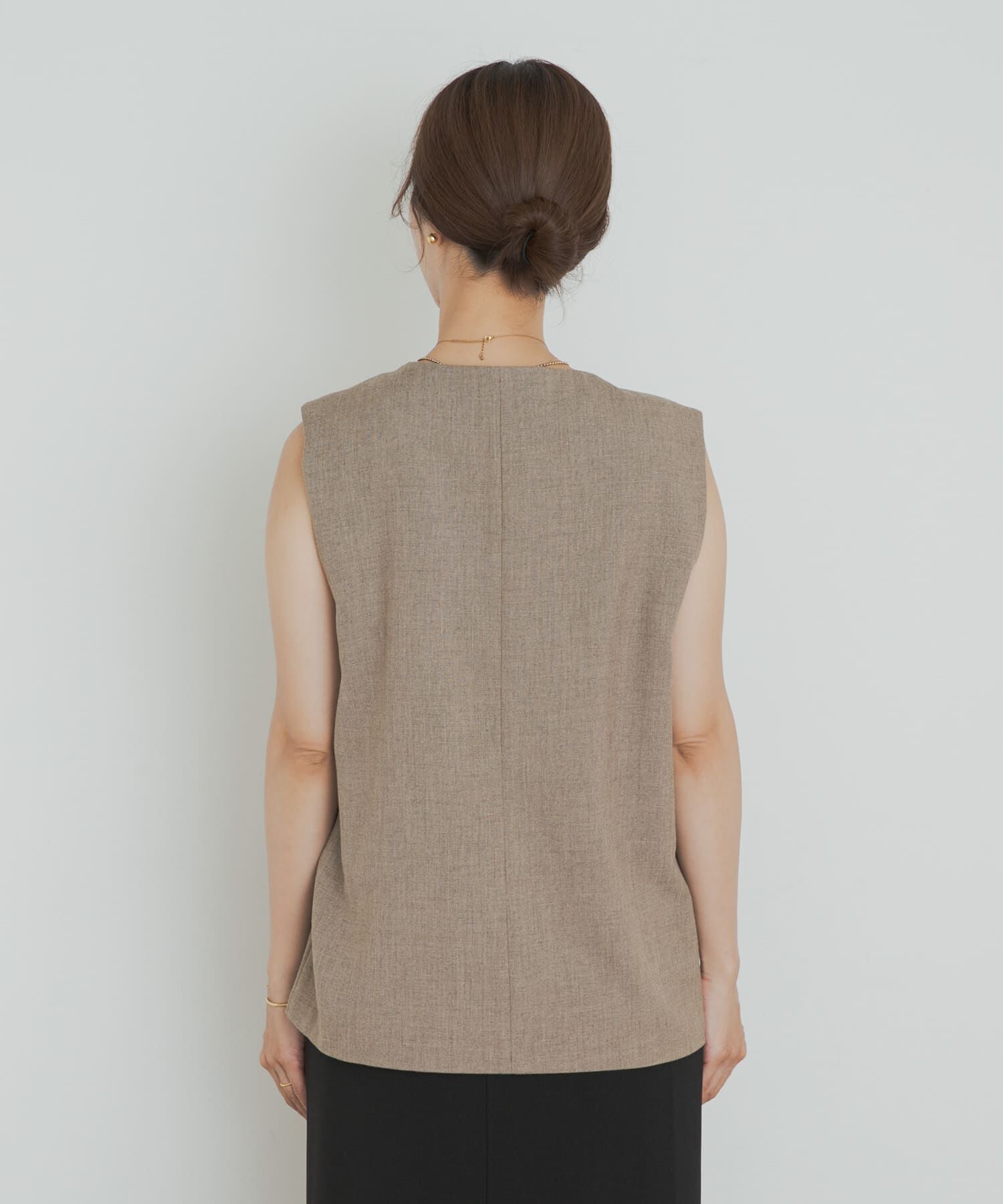 URBAN RESEARCH DOORS「ノーカラージレ」|ノーカラーコート|