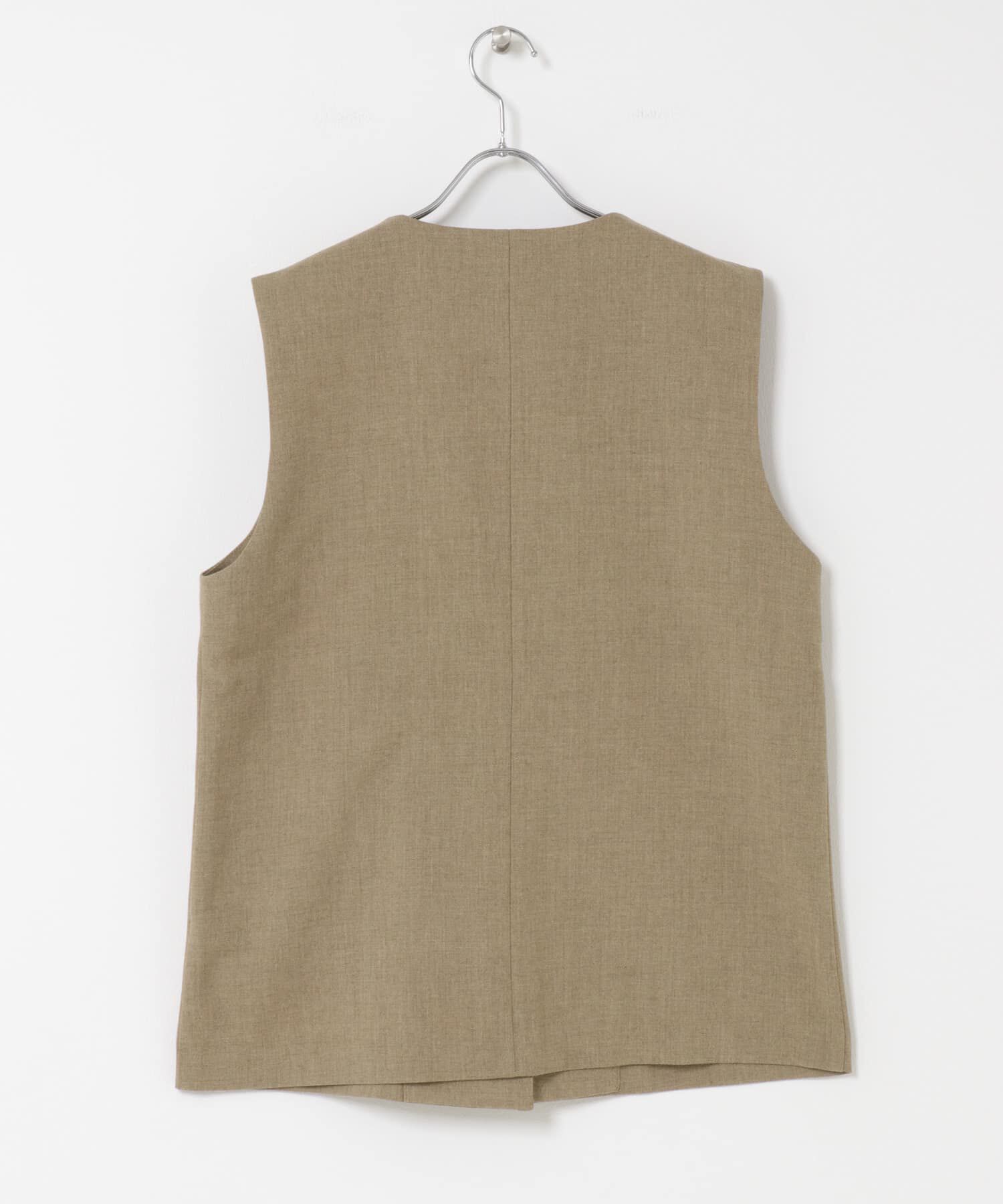 URBAN RESEARCH DOORS「ノーカラージレ」|ノーカラーコート|