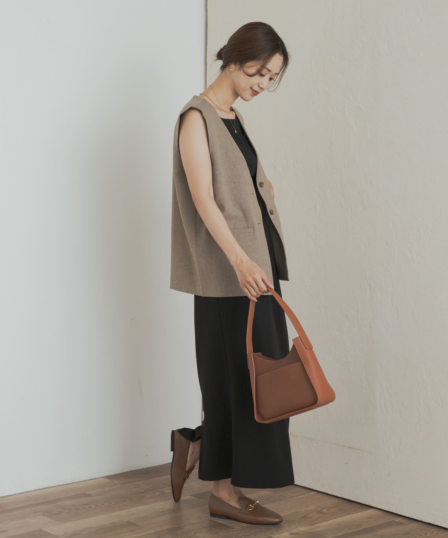 URBAN RESEARCH DOORS「ノーカラージレ」|ノーカラーコート|