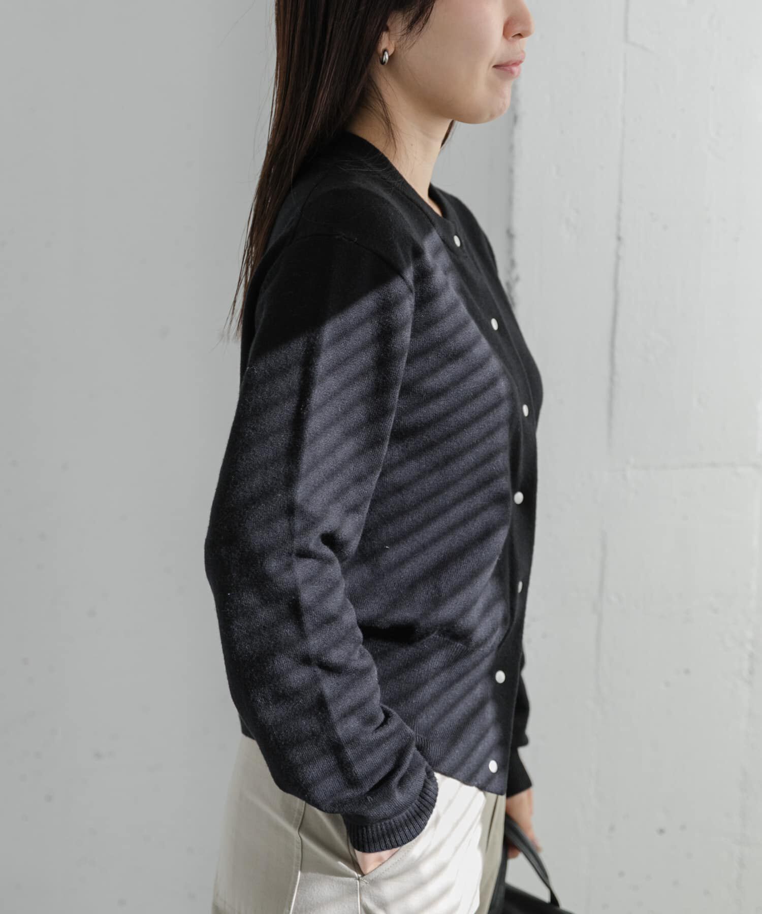 URBAN RESEARCH DOORS「FORK&SPOON　ミラージュクルーネックニットカーディガン」|カーディガン|