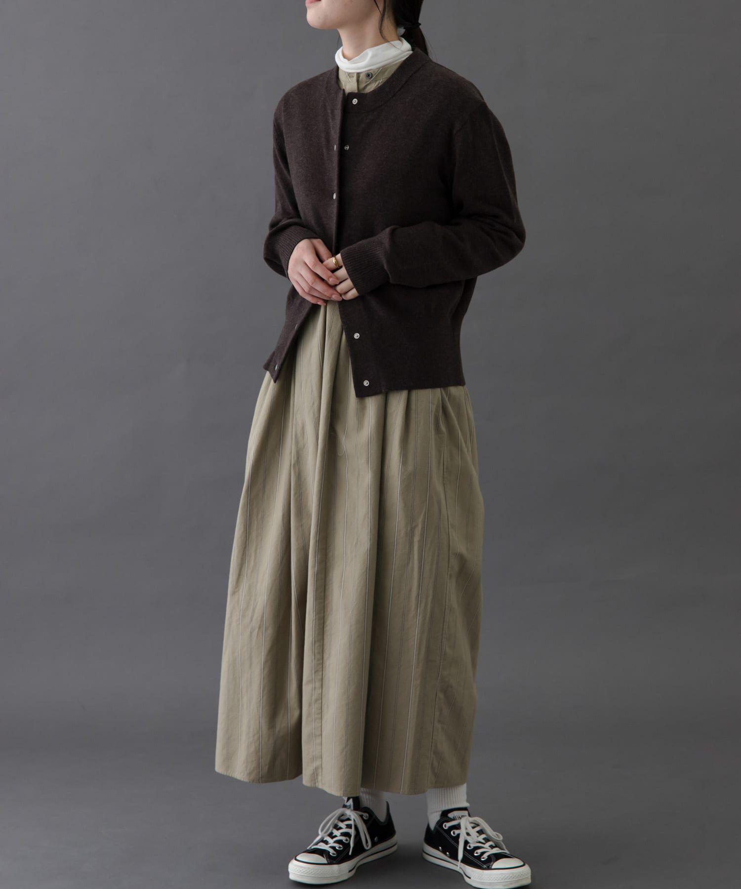 URBAN RESEARCH DOORS「FORK&SPOON　ミラージュクルーネックニットカーディガン」|カーディガン|