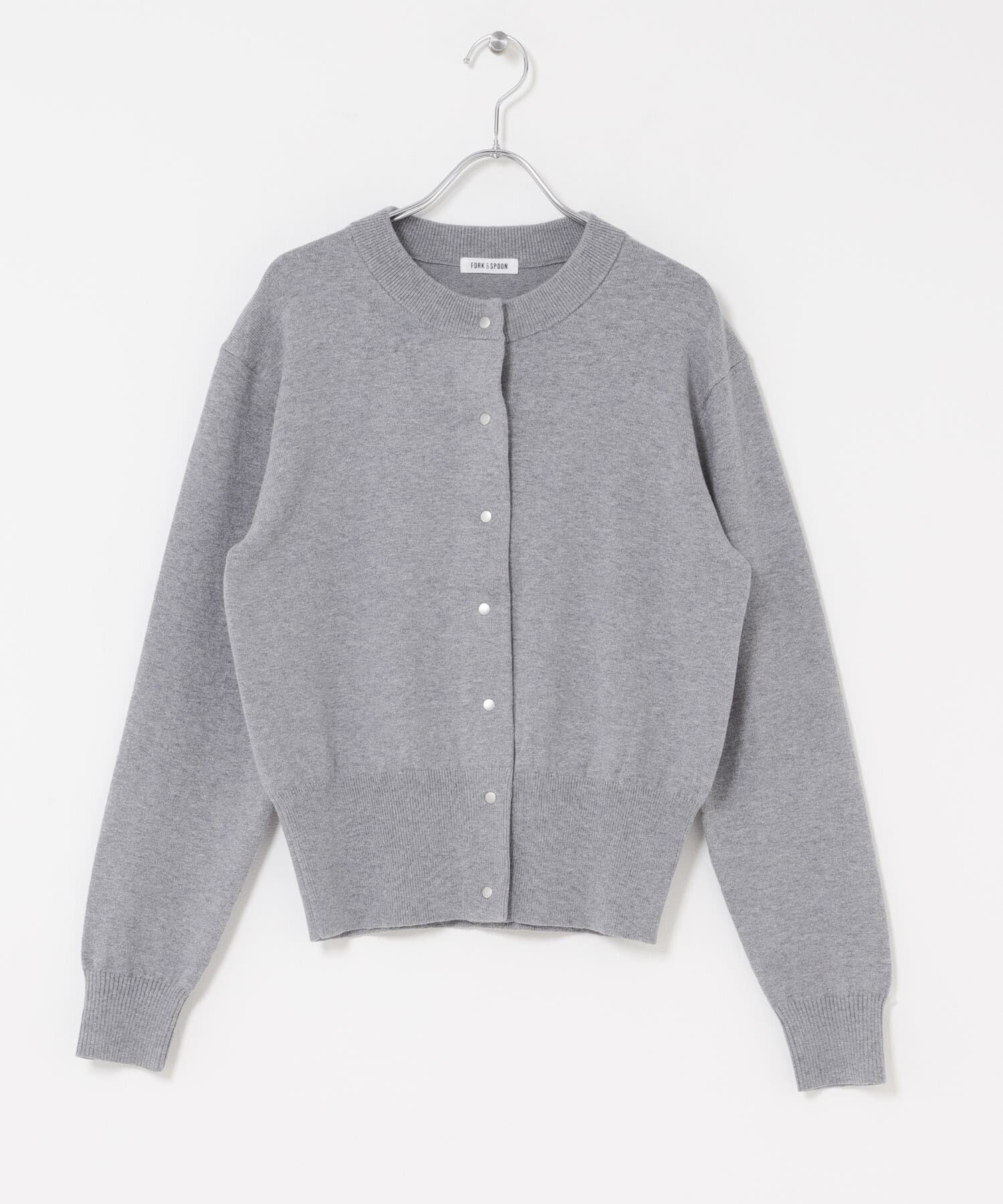 URBAN RESEARCH DOORS「FORK&SPOON　ミラージュクルーネックニットカーディガン」|カーディガン|
