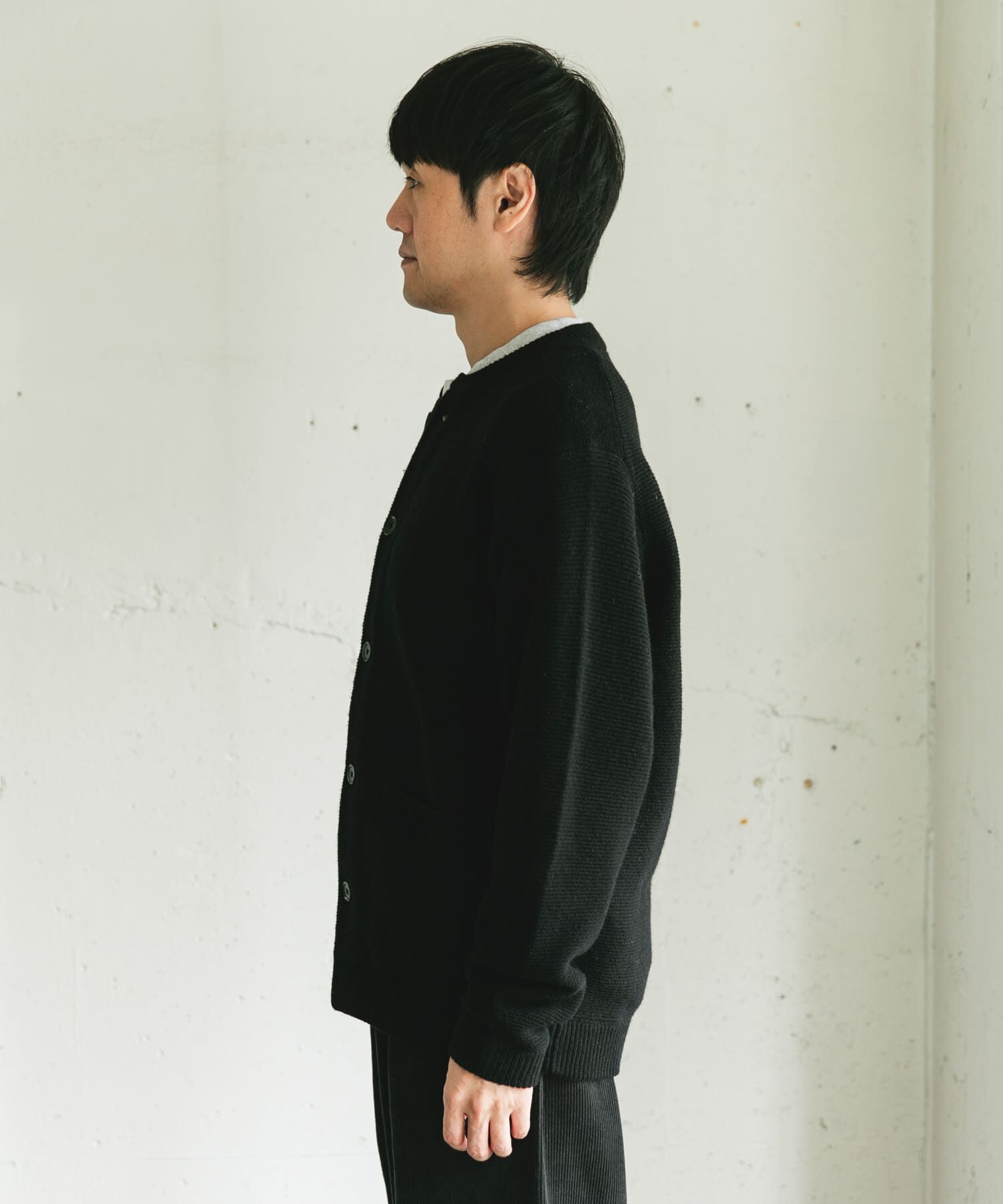 URBAN RESEARCH DOORS「ハミルトンウールガーターカーディガン」|カーディガン|