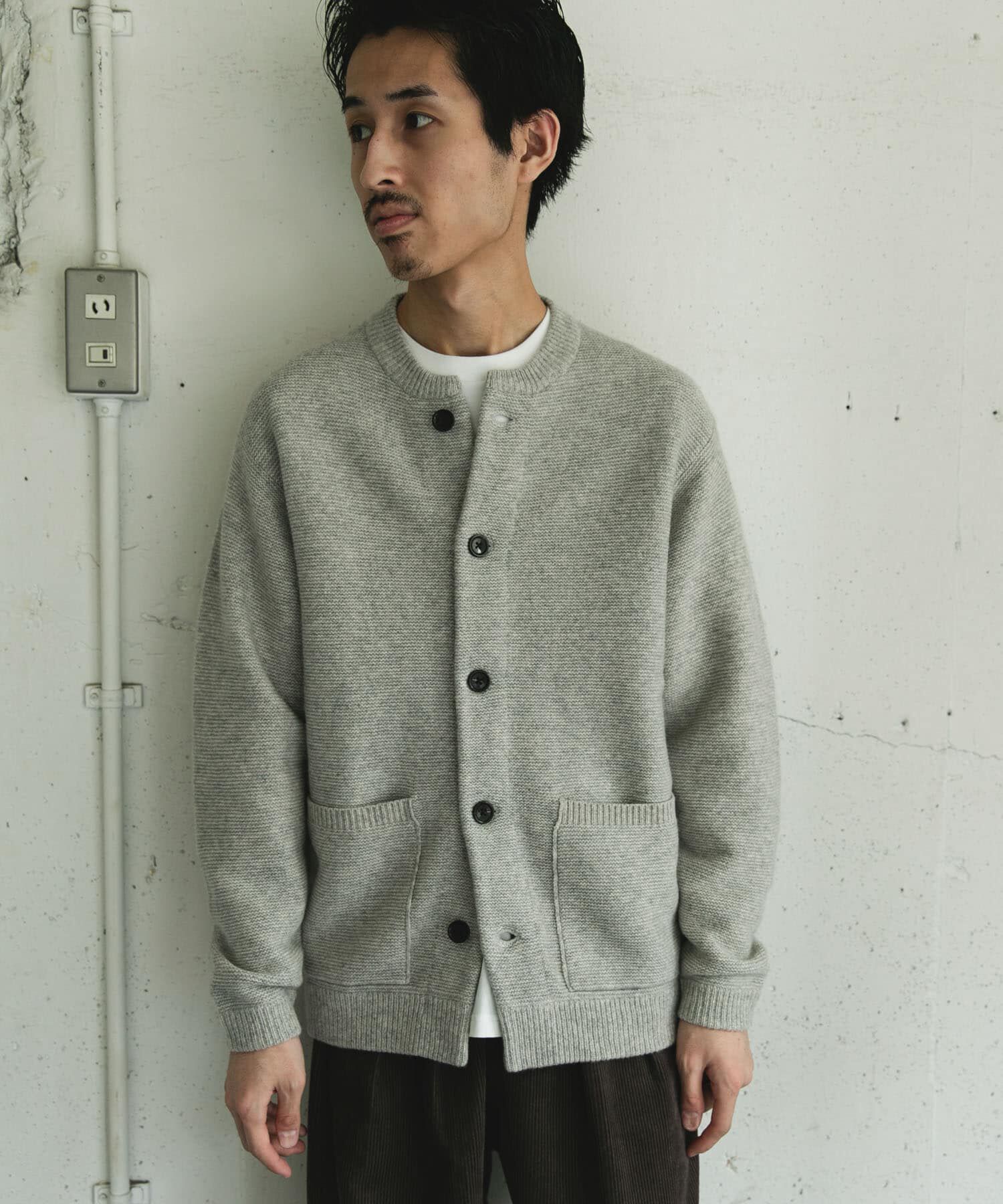 URBAN RESEARCH DOORS「ハミルトンウールガーターカーディガン」|カーディガン|