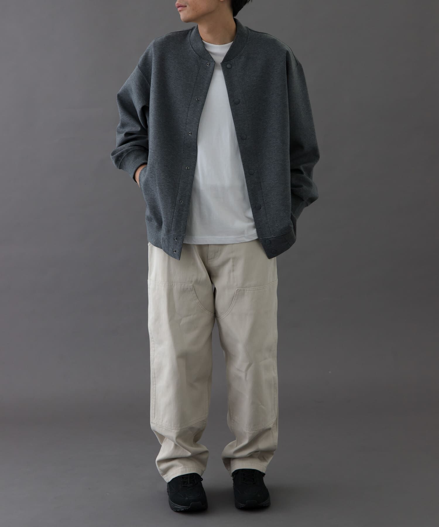 URBAN RESEARCH DOORS「FORK&SPOON　ダンボールスナップカーディガン」|カーディガン|