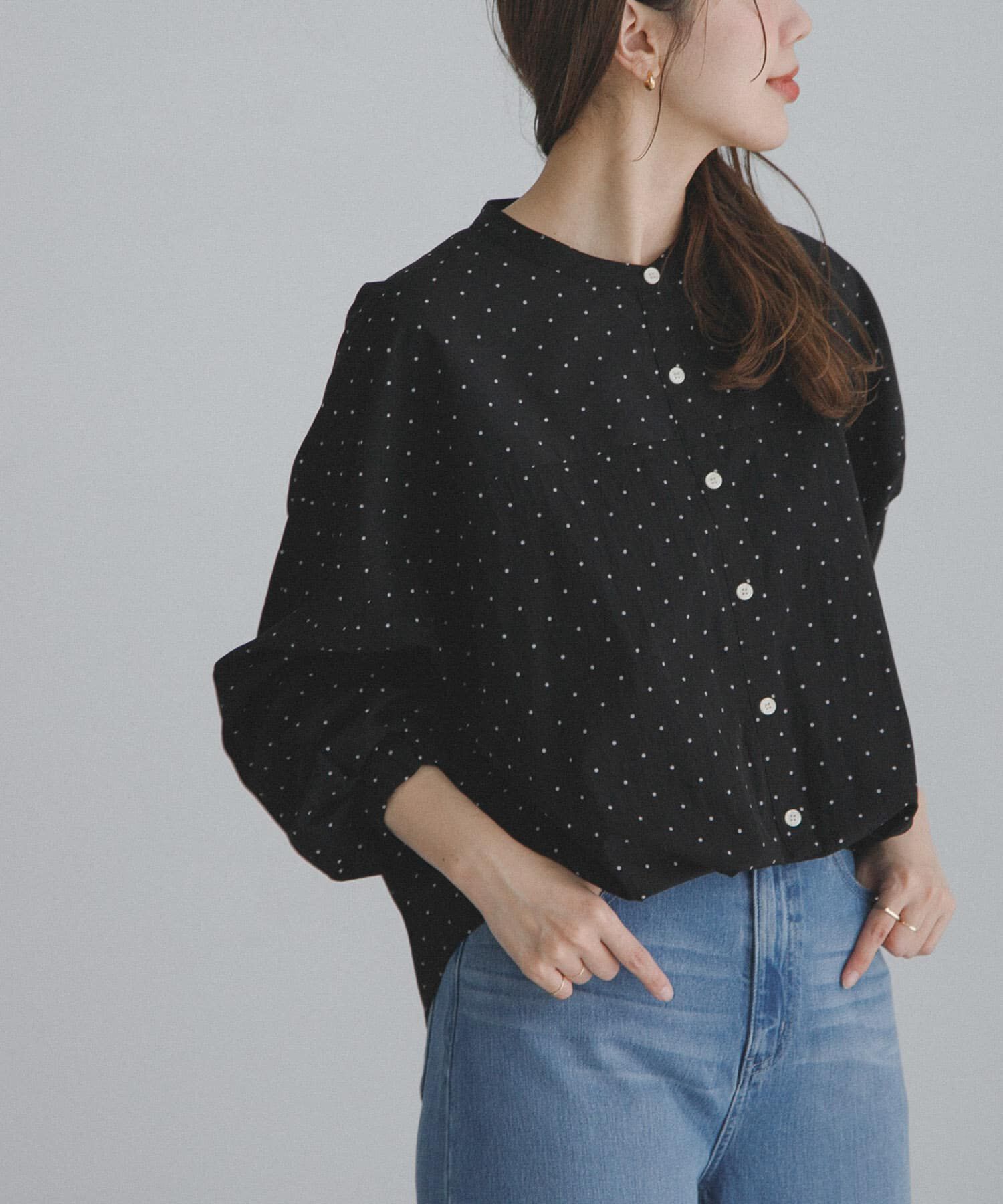 Sonny Label 「『WEB限定』フロントタックバンドカラーシャツ」|シャツ・ブラウス|