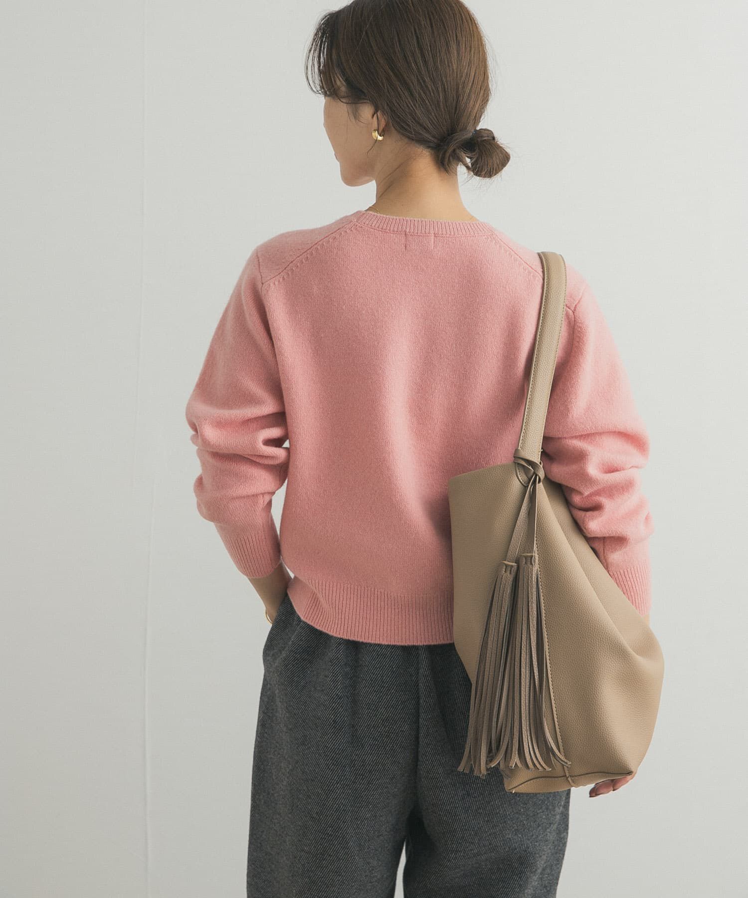 URBAN RESEARCH DOORS「ウールコンパクトクルーネックプルオーバー」|ニット・セーター|