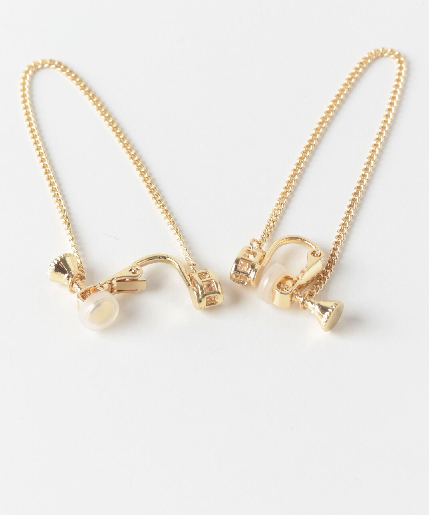 SMELLY「ビジューロングチェーンイヤリング」|イヤリング|