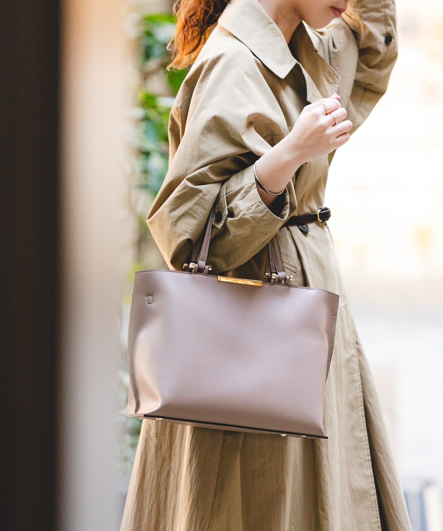 RODE SKO「メタル2WAY A4トートバッグ」|トートバッグ|モカ