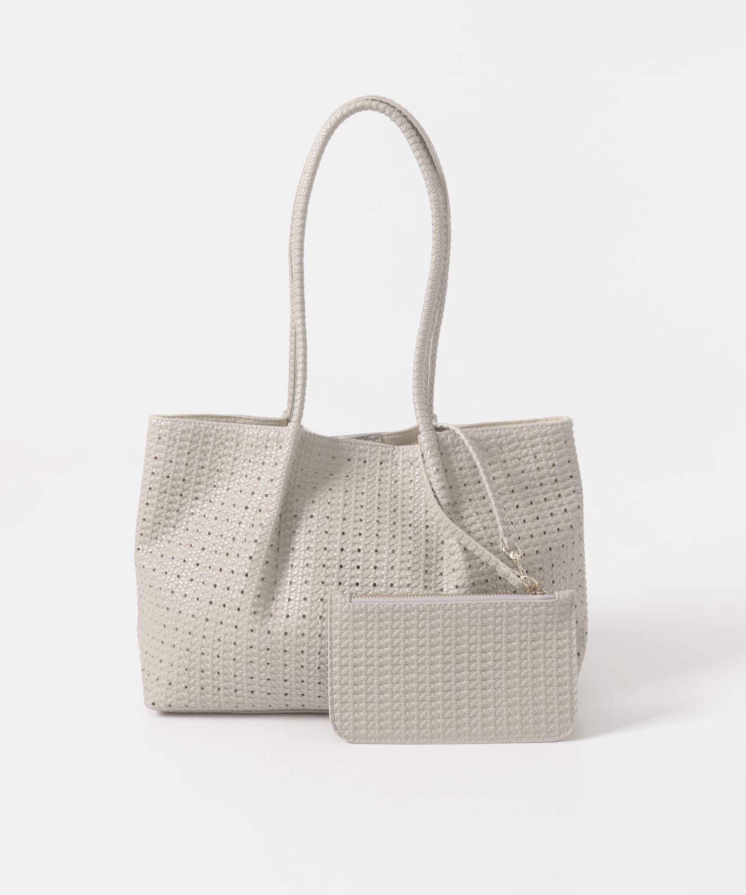 RODE SKO「ポーチ付パンチングミドルトートバッグ」|トートバッグ|