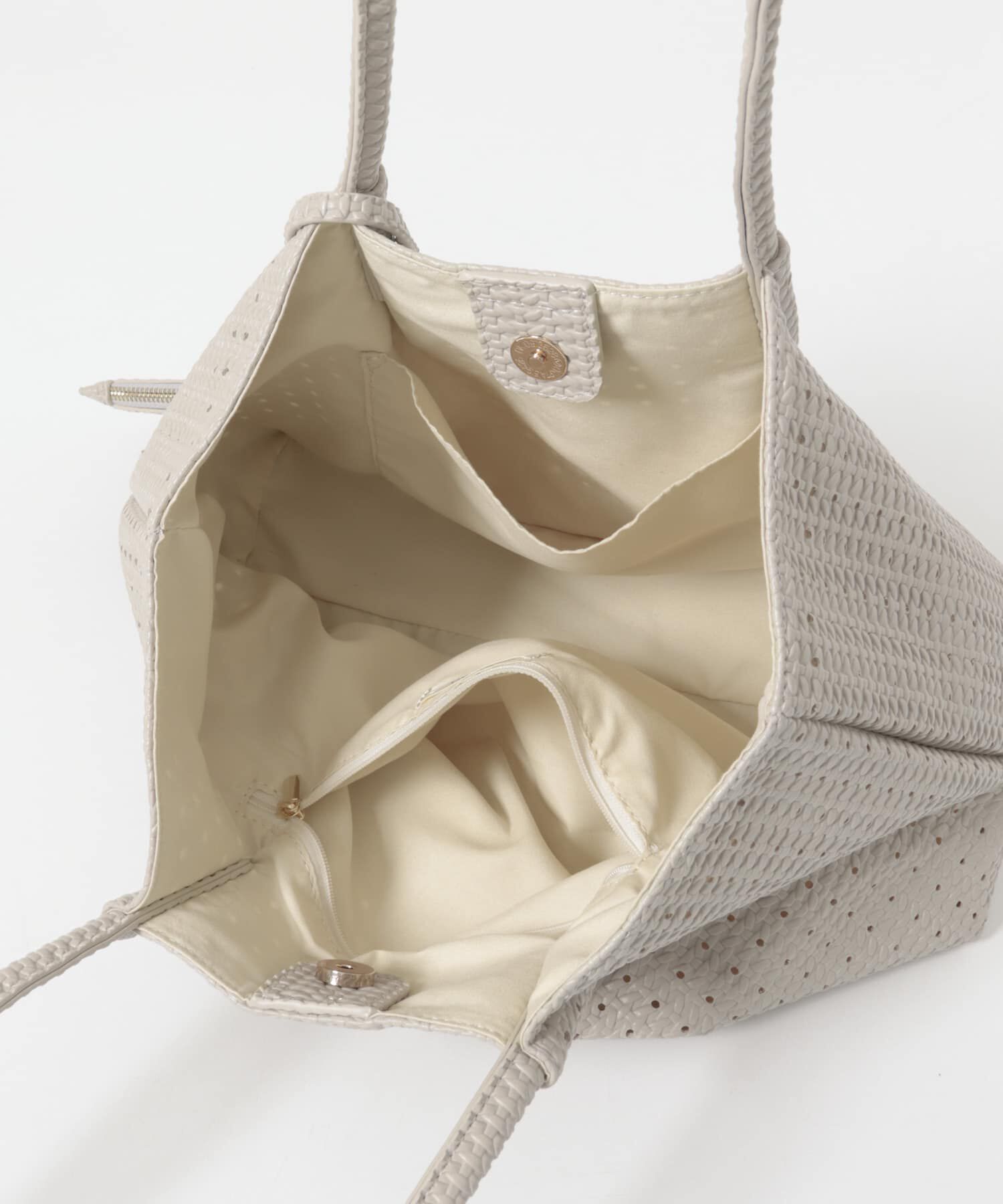 RODE SKO「ポーチ付パンチングミドルトートバッグ」|トートバッグ|