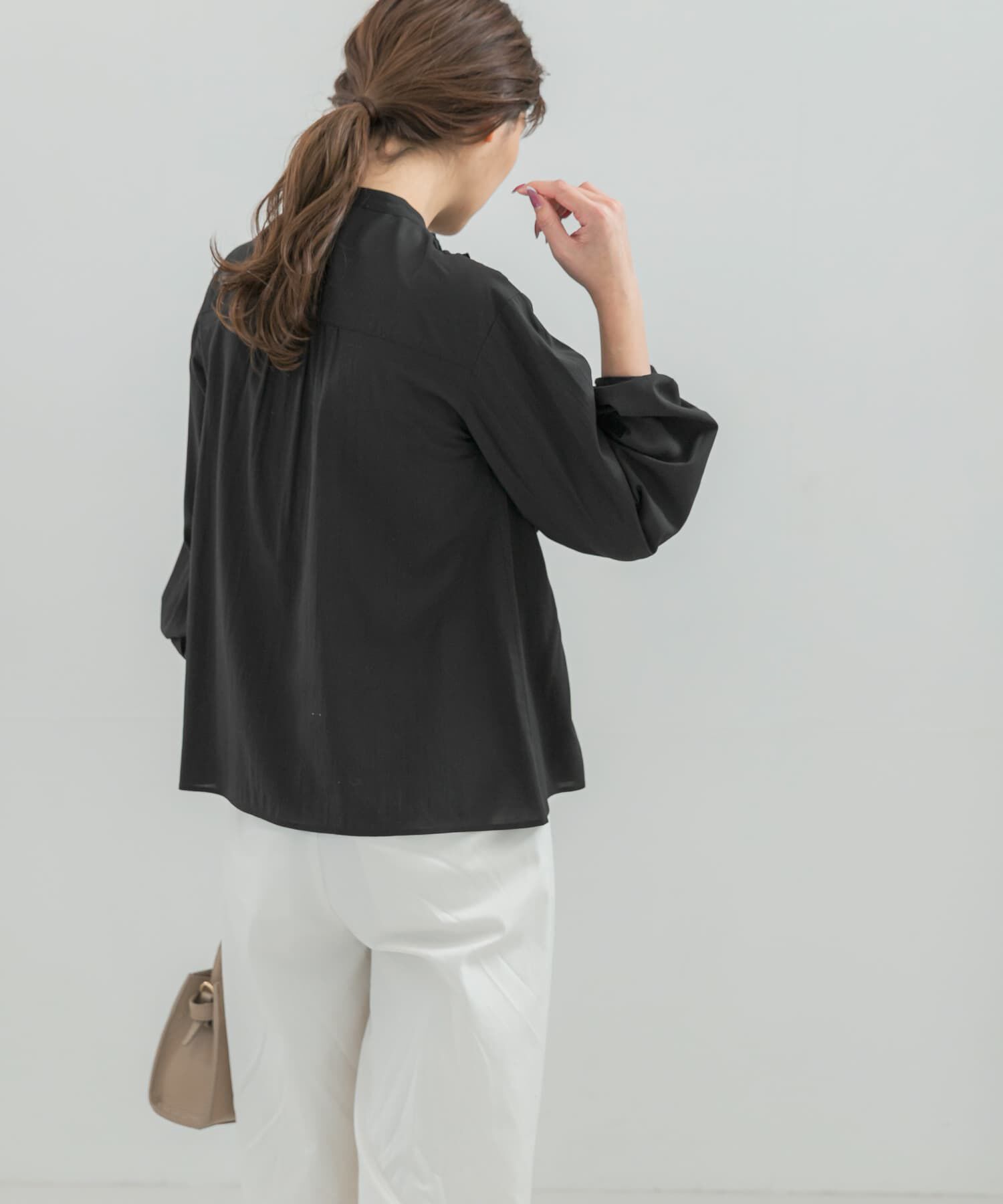 URBAN RESEARCH ROSSO「フロントフリルデザインブラウス」|シャツ・ブラウス|