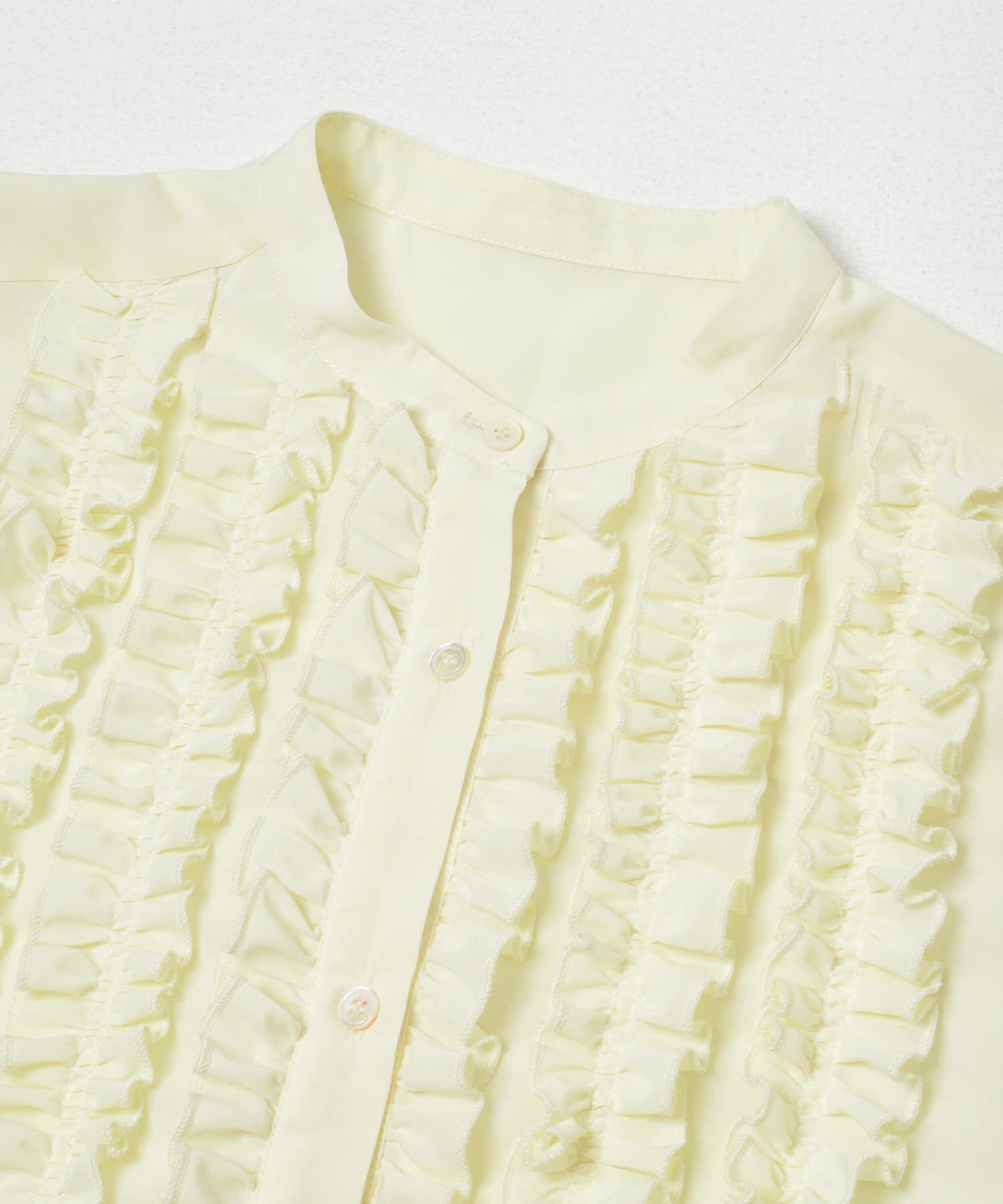 URBAN RESEARCH ROSSO「フロントフリルデザインブラウス」|シャツ・ブラウス|