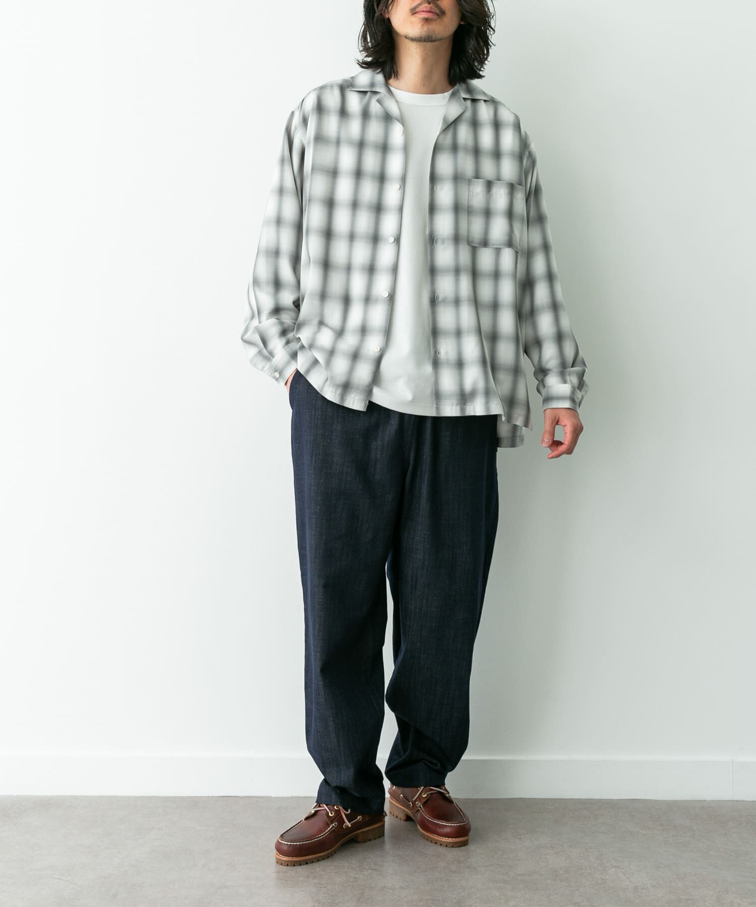 Sonny Label 「オンブレチェックロングスリーブシャツ」|シャツ・ブラウス|