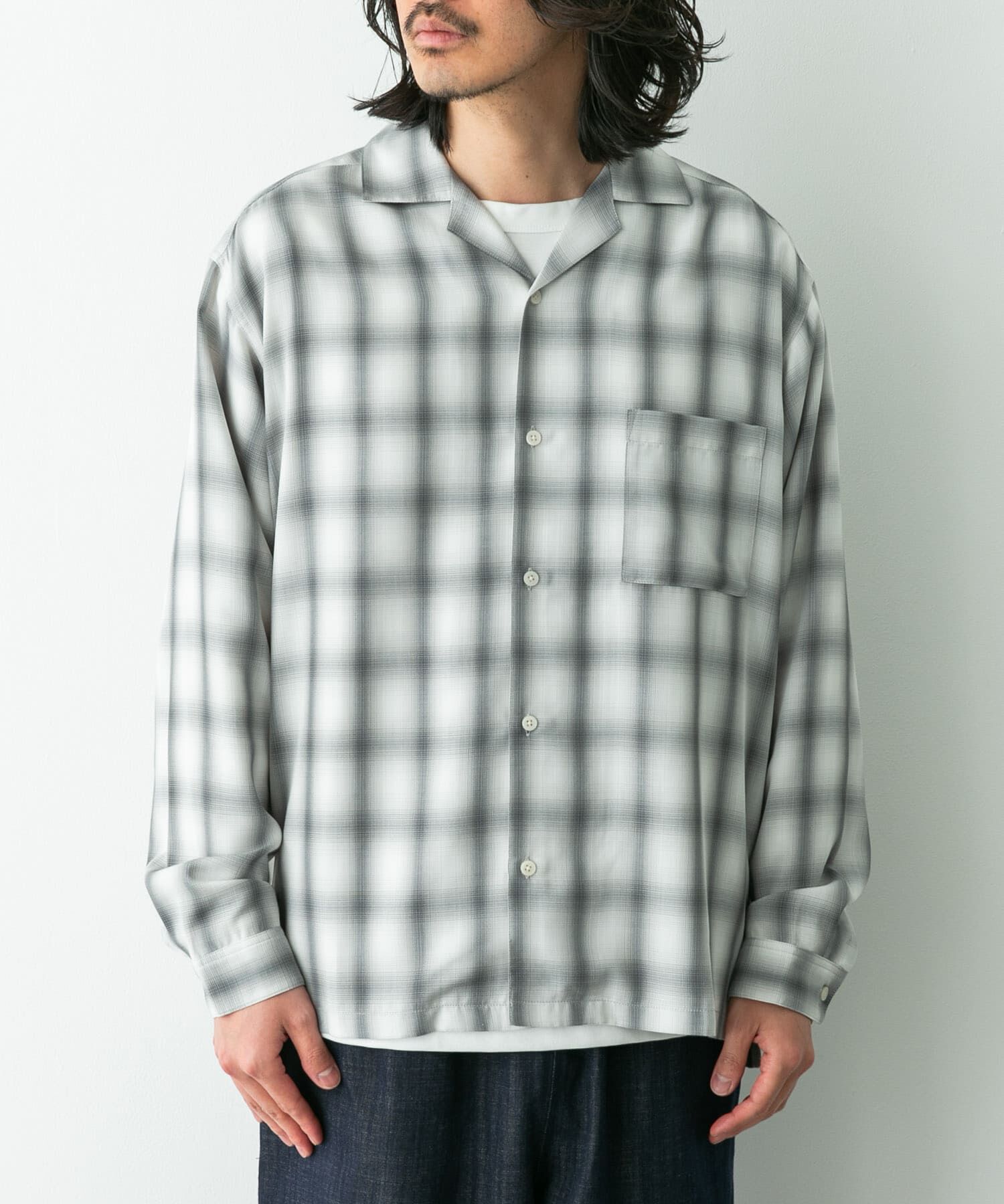 Sonny Label 「オンブレチェックロングスリーブシャツ」|シャツ・ブラウス|