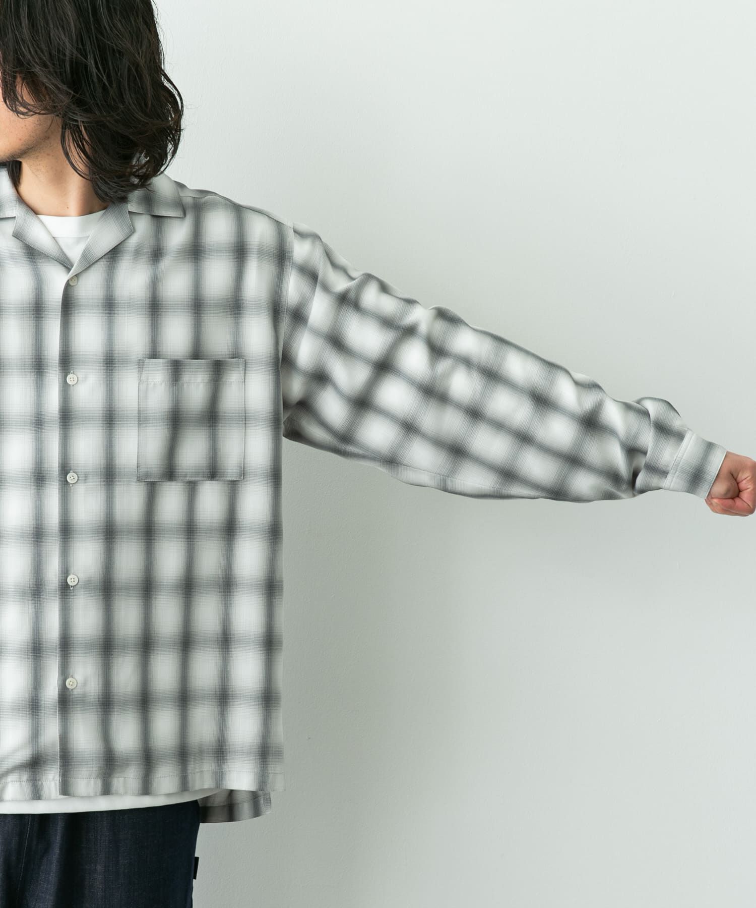 Sonny Label 「オンブレチェックロングスリーブシャツ」|シャツ・ブラウス|